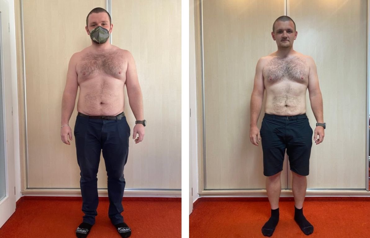 Petr 32 let, zhubl 18 kg za 4 měsíce